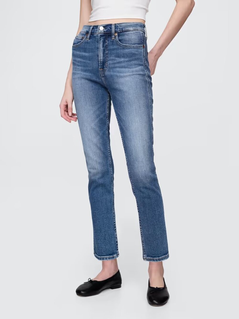 GAP Women's Size 4 Vintage Flare High Rise Denim Blue Jeans 27 inch Waist